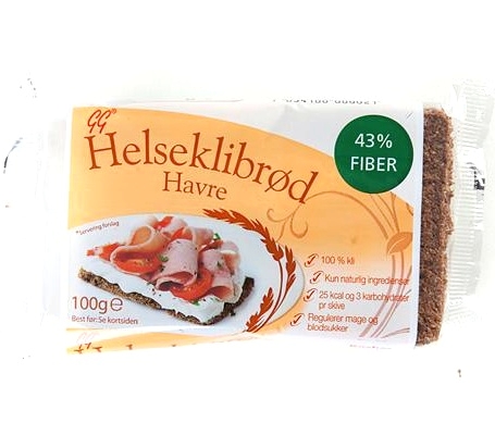 Carefood Helseklidbrød havre • 100 g.