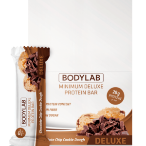 Bodylab Minimum Deluxe Protein Bar Chocolate Chip Cookie Dough, 12x65g.