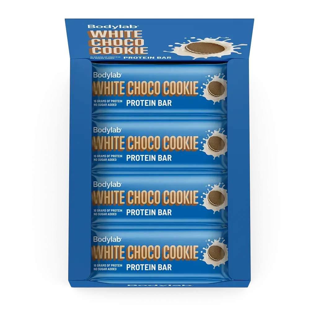 Bodylab Protein Bar - white choco cookie, 12x55 g