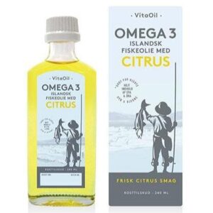 Islandsk fiskeolie citrus Omega 3 Bornholms, 240ml