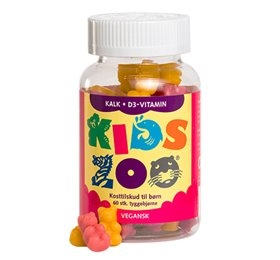 Kids Zoo Kalk + D-vitamin Tyggedyr 60 stk.