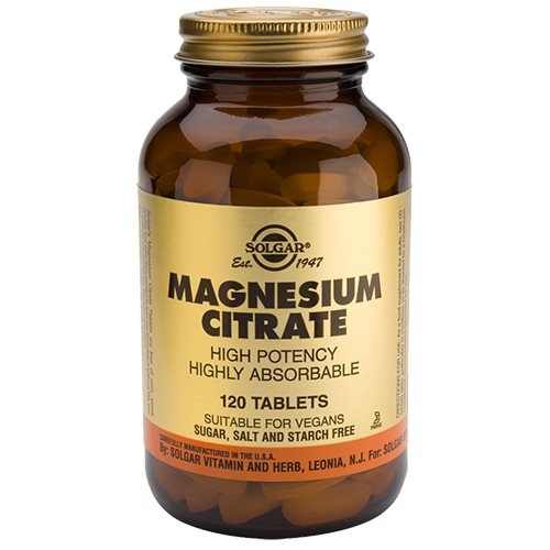 Solgar Magnesium citrat 200 mg. - 120 tabletter