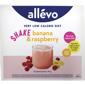 Allévo VLCD Shake Banana & Raspberry - 15x39 g