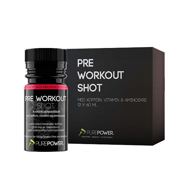 Pre-Workout shot (PWO) Røde bær 12x60 ml