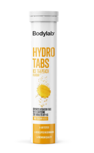 Bodylab Hydro Tabs (1x20 stk) Ice Tea Peach m/koffein