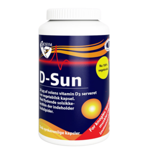 Biosym D-Sun 20 µg D-Vitamin (360 kapsler)