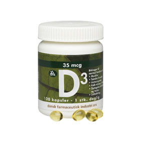 D-vitamin 35 mcg 120tab fra Dansk Farmaceutisk Industri