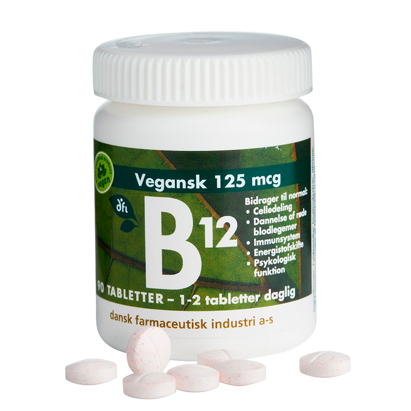 Grønne Vitaminer B12-vitamin 125 mcg 90 tabletter