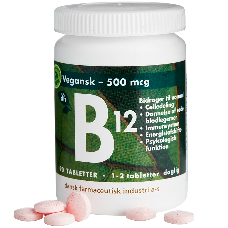 Grønne Vitaminer B12-vitamin 500 mcg (90 tab)